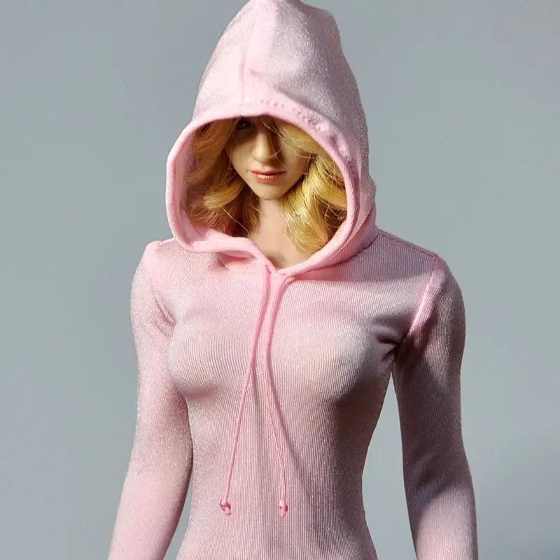 

1/6 Scale Sexy Female Hoodies Bottom Tights Dress Sports Hoodie for 12 Inches TBLeague Body Action Figure Clothes