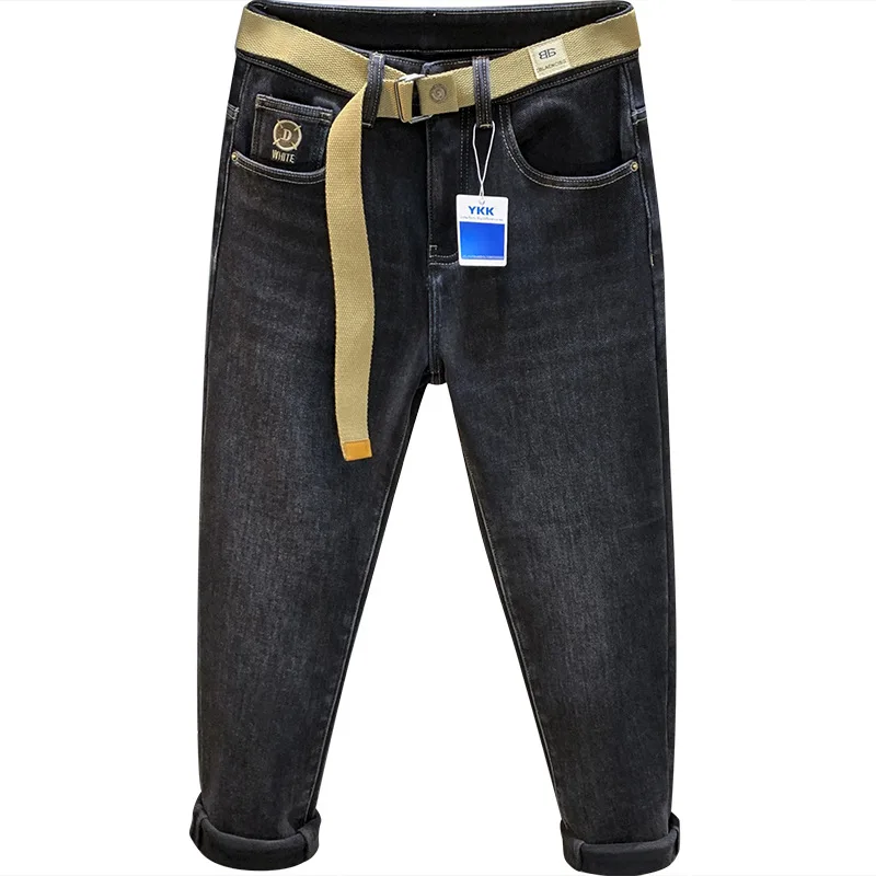 Толстые джинсы на флисовой подкладке мужские зимние теплые морозостойкие