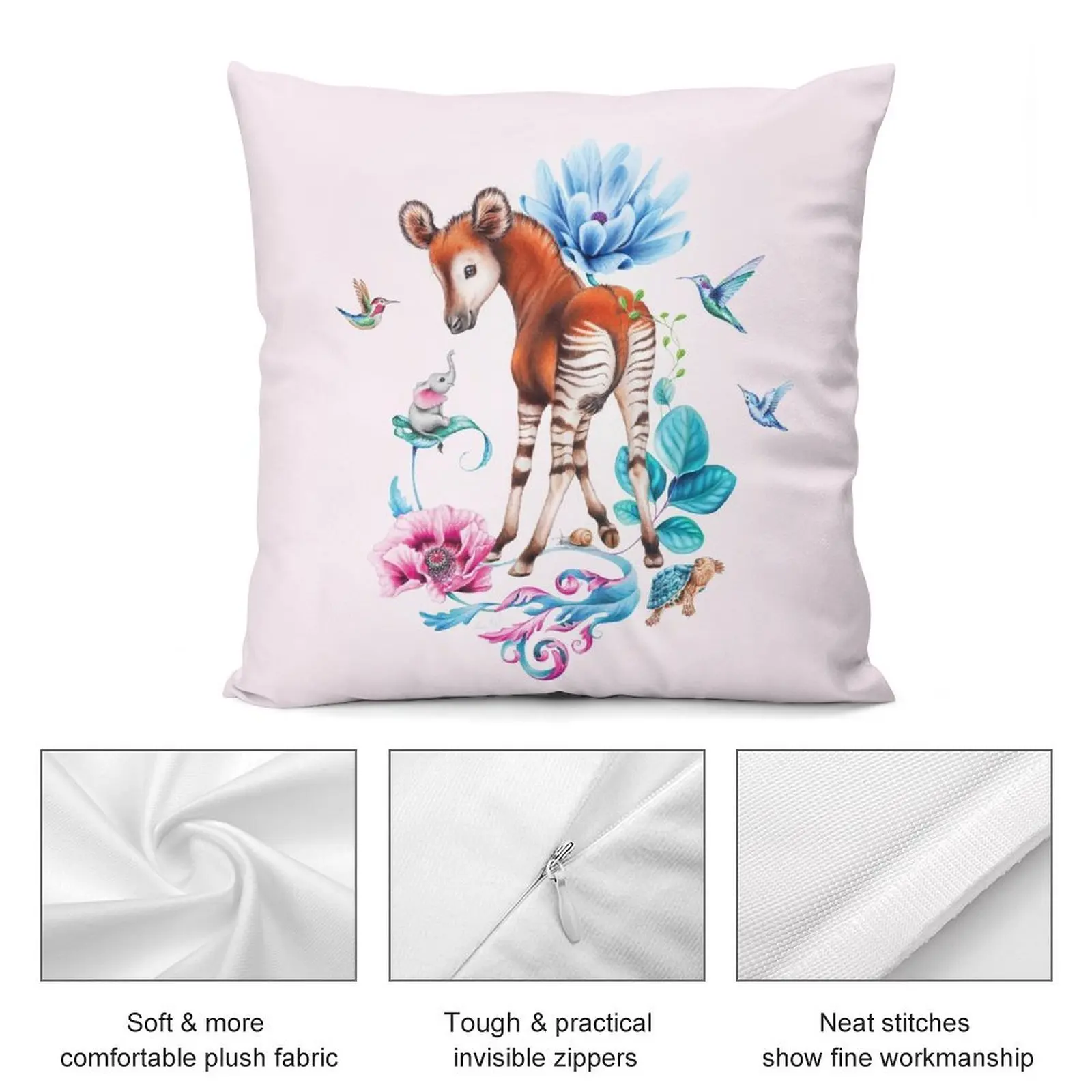 Декоративная подушка Young okapi от Марии тиqwah декоративные подушки для роскошного