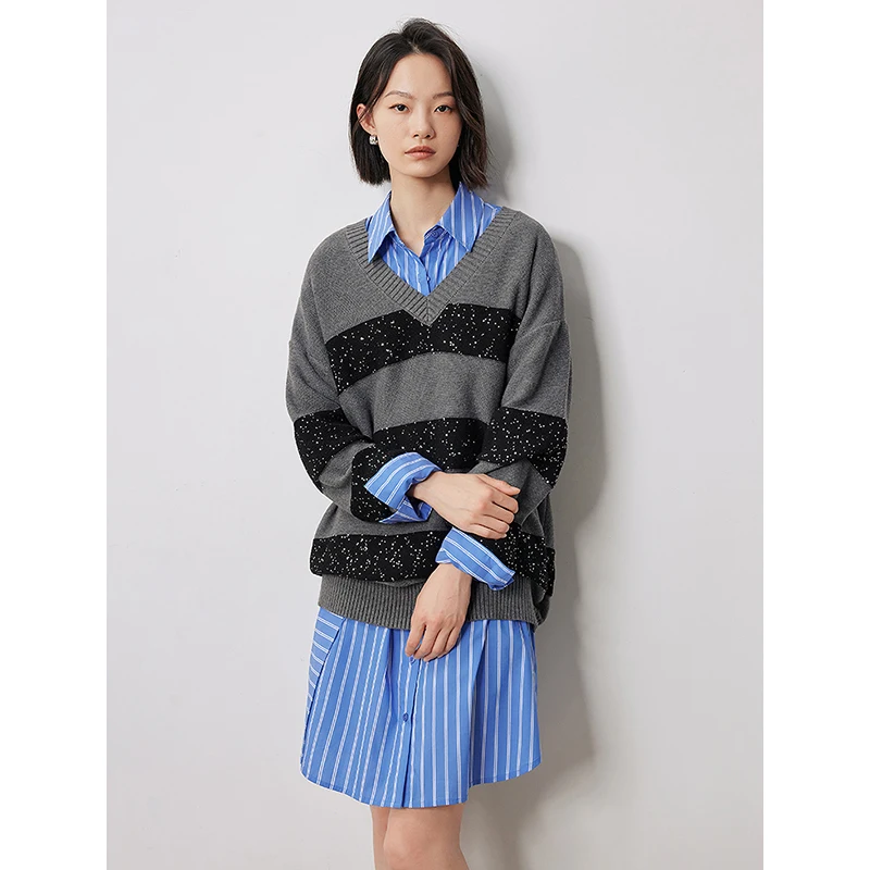 Женское платье-рубашка Toyouth из хлопка