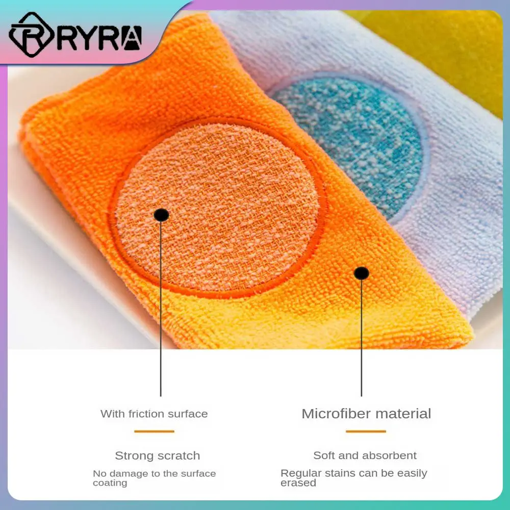 

Absorbent Decontamination Kitchen Towels Superfine Fiber Cleaning Scrubbing Cloth To Remove Oil Stain Pot Brush Housework 1pcs