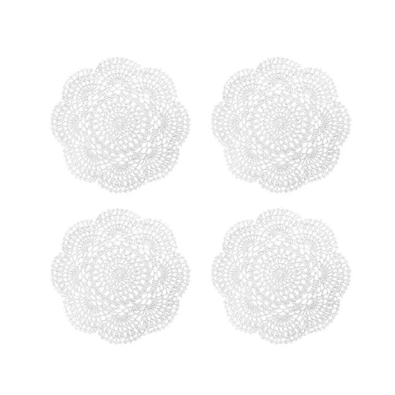 4 шт. круглые кружевные подставки для столовых приборов 8 6 дюйма