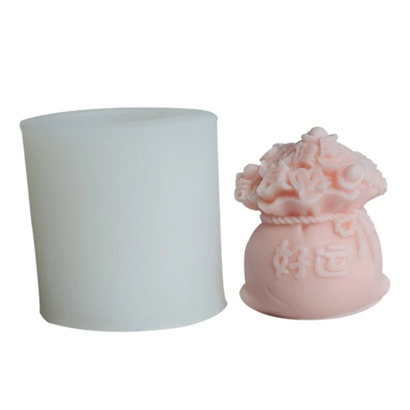 

Lucky Bag Decoration Candle Silicone Mold Epoxy DIY Ornaments Making Soap