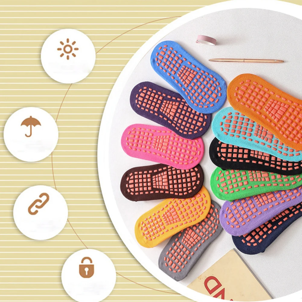 

Breathable Dance Ballet Fitness Pilates Socks Sole Dispensing Early Education Socks Cotton Quick-Dry Yoga Socks