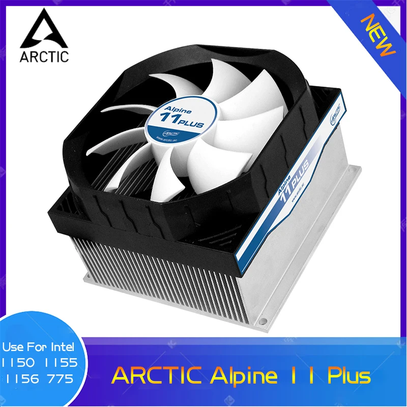 

ARCTIC Alpine 11 Plus 90mm PWM Case Fan+Aluminum Radiator Combo For LGA 1150 1155 1156 775 Intel CPU Cooler Heatsink 2000RPM