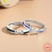 real 925 sterling silver jewelry double heart open couple ring for women men original design romantic lovers accessories 2022
