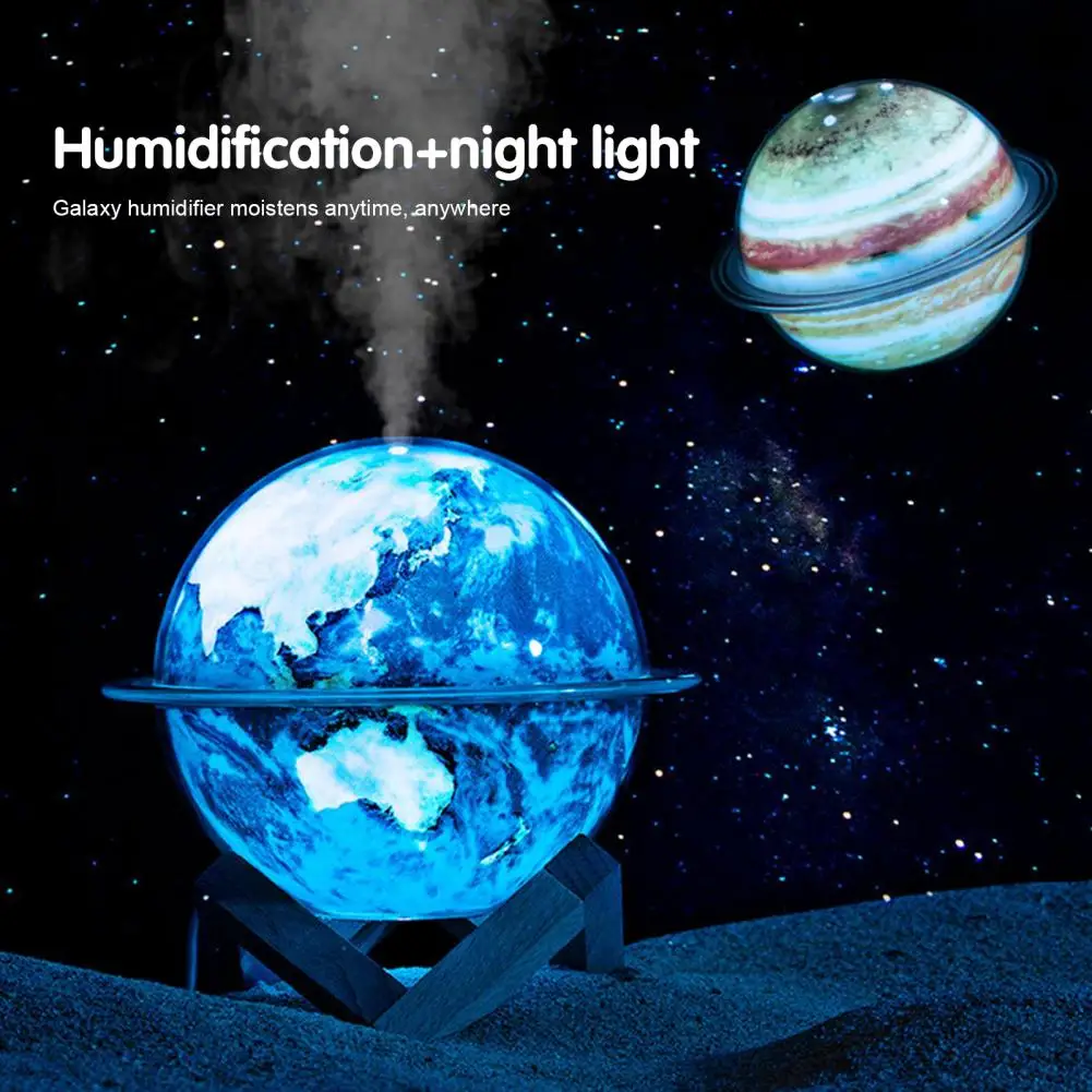 

Planet Humidifier 1 Set Unique Colorful Mode Lightweight LED Light Planet Humidifier for Office