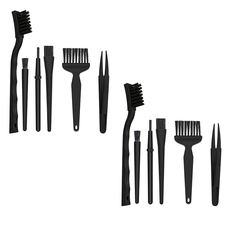 

2Set 12Pcs Keyboard Cleaning Brush Kit Small Computer Dust Brush Cleaner Anti-Static For Laptop PC USB Cleaning Tool