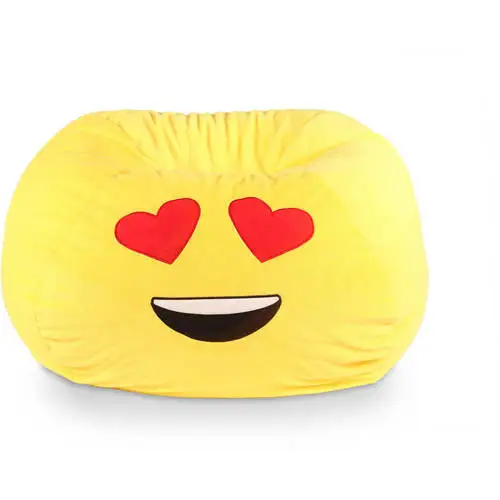 

Стул из полиэстера в форме бобов Yellow Love, 28x28x14 дюймов