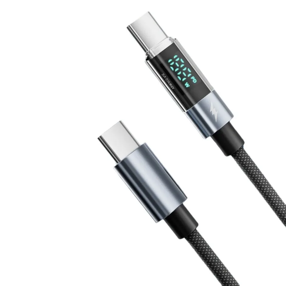 Интеллектуальный цифровой прозрачный PD кабель для быстрой зарядки данных 27 Вт