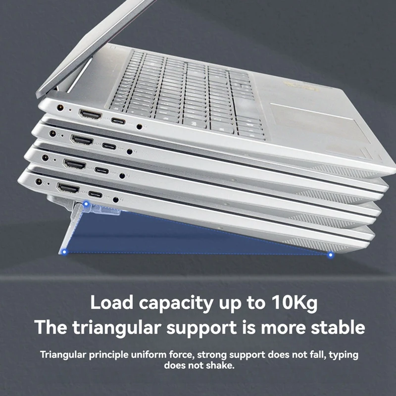 Мини-подставка для ноутбука портативная невидимая складная охлаждающая