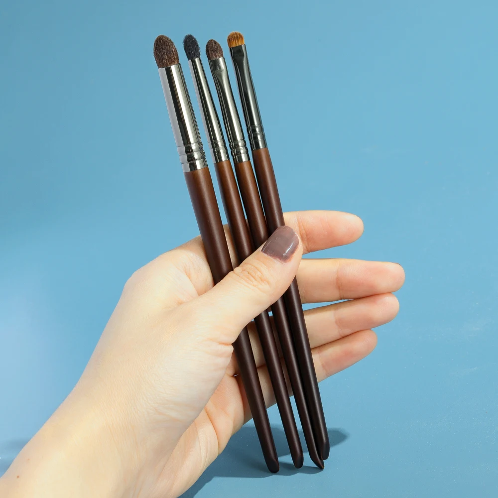 OVW Point Shader Eye Brush Set Horse Hair Tapered Smudge Crease Blending Eyeshadow Brushes Makeup brochas de maquillaje 4pcs | Красота и