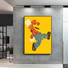 Современный мультяшный плакат Джош мирман полная Марио Картина на холсте плакаты и принты настенные картины для детской комнаты Декор для дома