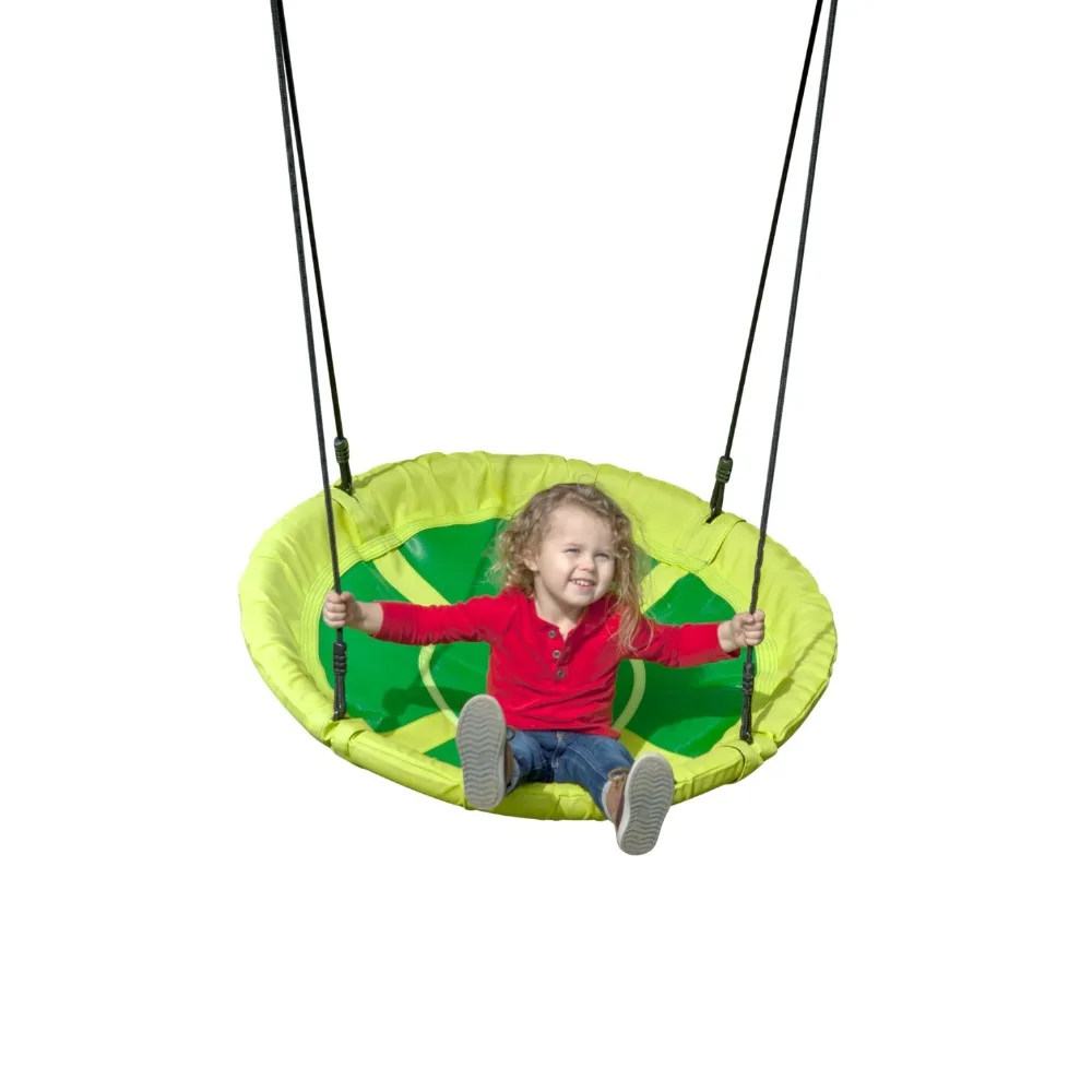 

Children's Disc Swing Bright Dual Color Circular Disc Shaped Swing Green