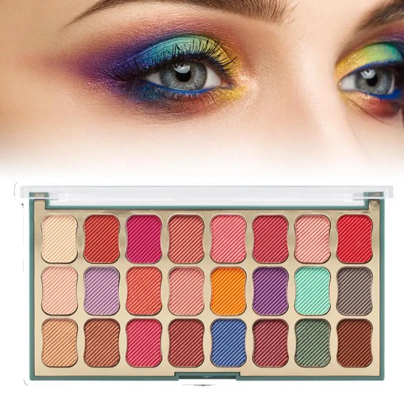 

Eye Shadow Palette Long Lasting Shimmer Eye Shadow Palette Highly Pigmented Glitter With Brush And Mirror Long Lasting