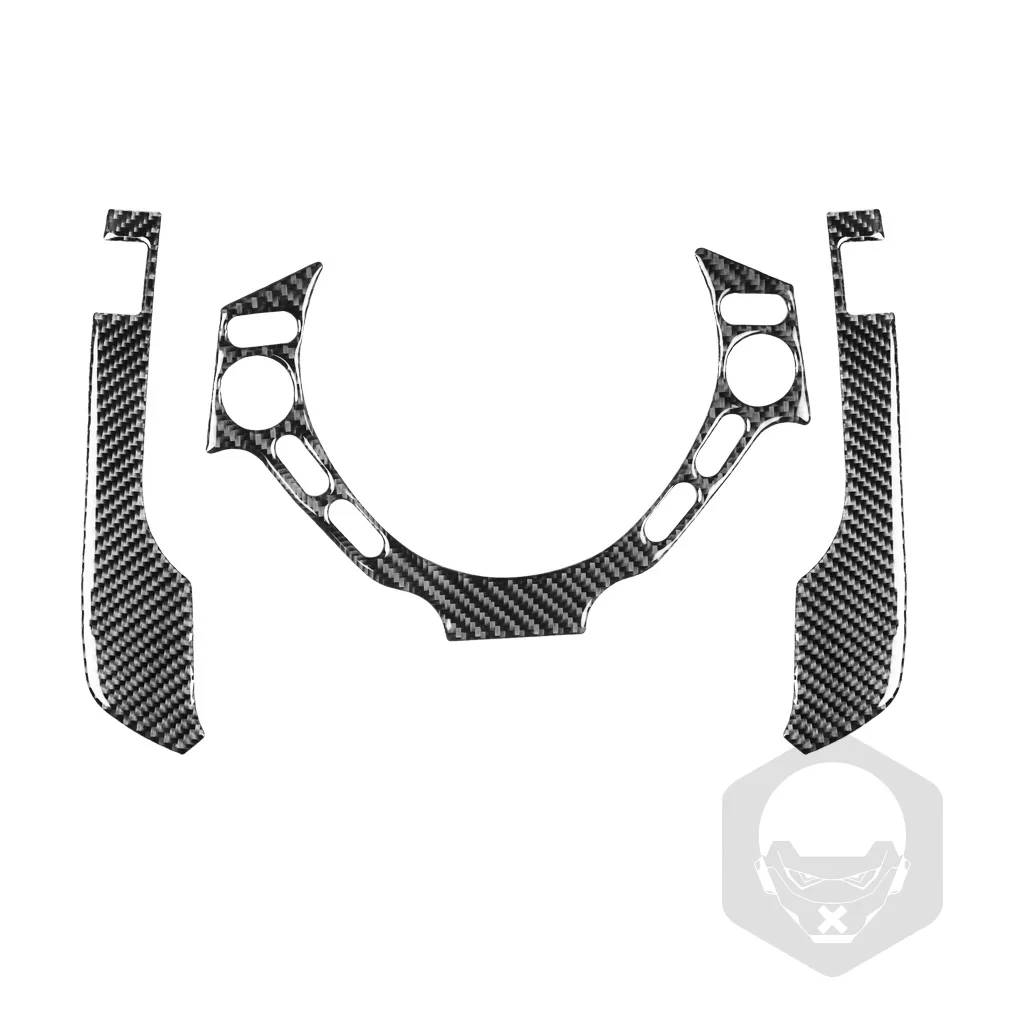 

Carbon fiber decoration sticker of Dashboard steering wheel buttons for GTR R35 2008-2016 Left and right driving universal