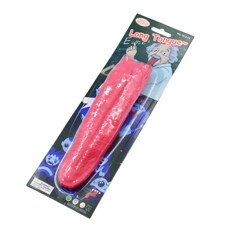 

1Pcs 20cm Realistic Simulation Fake Tongue Finger Sleeve Gross Jokes Toys Prank Magic Tricks Halloween Horrific Magicians Props