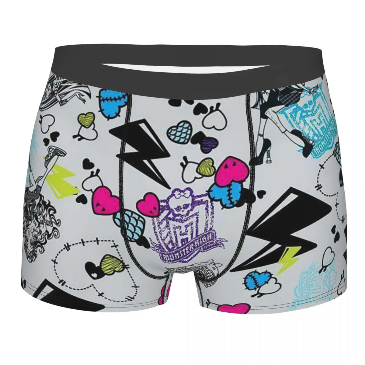

Мужские боксеры короткие трусики-шорты Monster High, Кукла Дракулаура, дышащее нижнее белье, мужские горячие бриджи