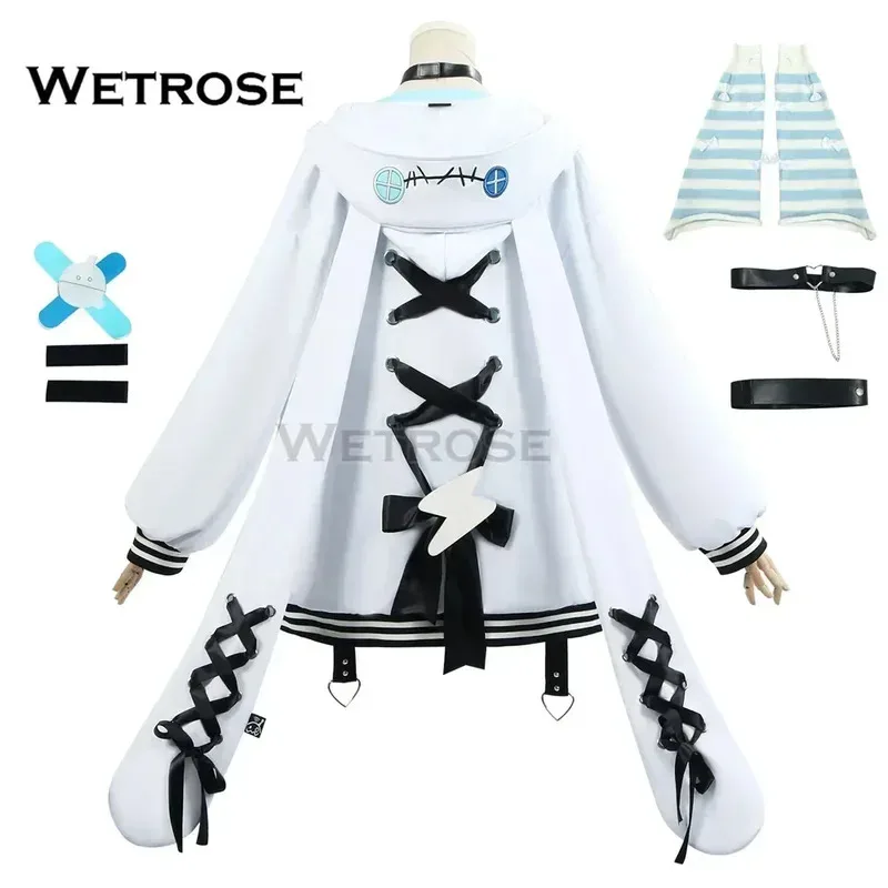 didi 211【Wetrosse】 Mizumiya Su Косплей Пальто Одежда FLOW GLOW Holo Vtuber Hololive Dev Is Outfit Хэллоуин Полный комплект парика (art.: 3920d147df9d5) - 3920d147df9d5