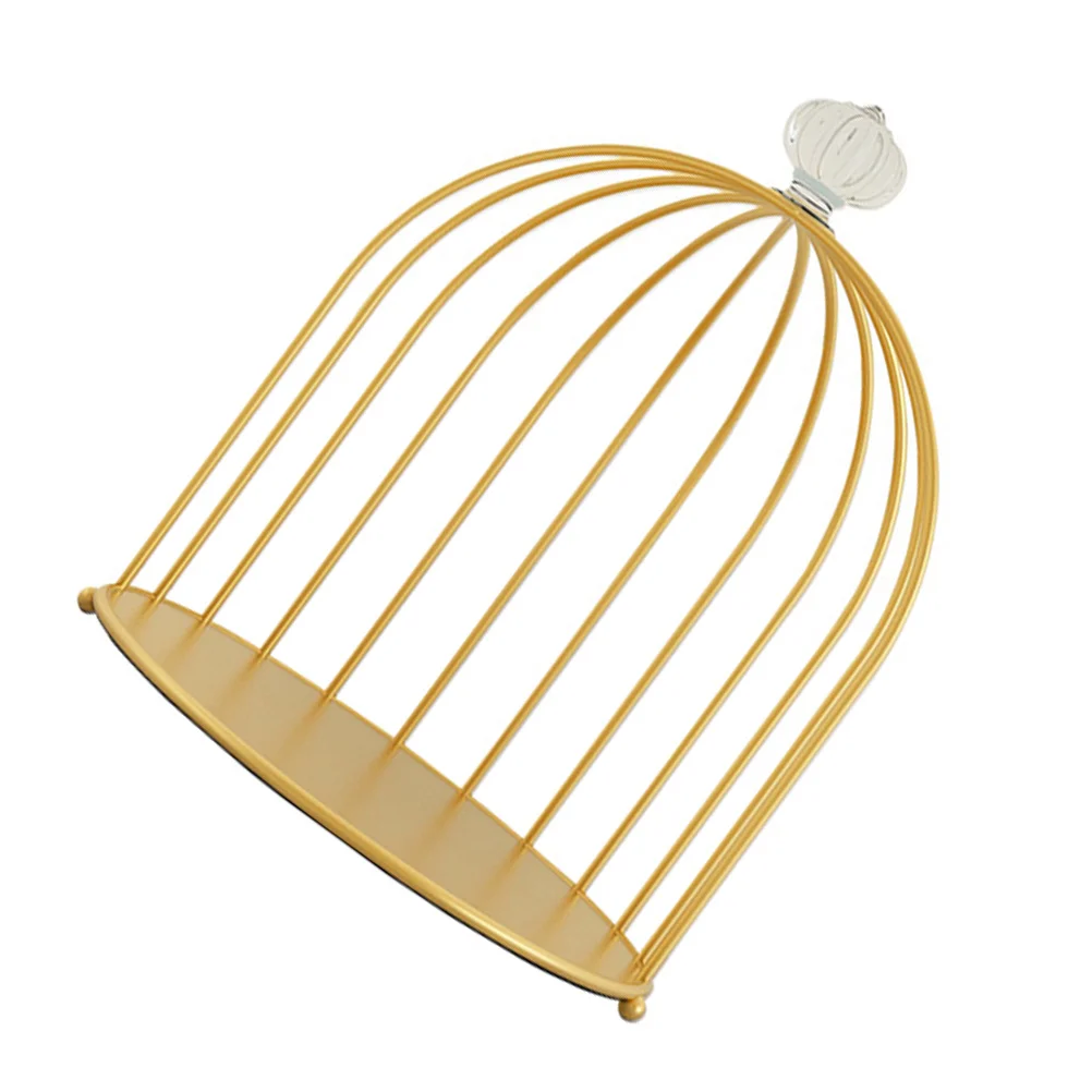 

1Pc Bird Cage Design Desktop Cosmetic Storage Rack Makeup Organizer (1 Layer)