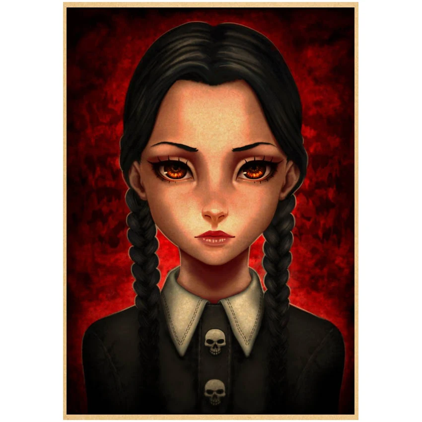 Среда addam Terror американская ТВ-игра постер из крафт-бумаги ретро-комната украшение