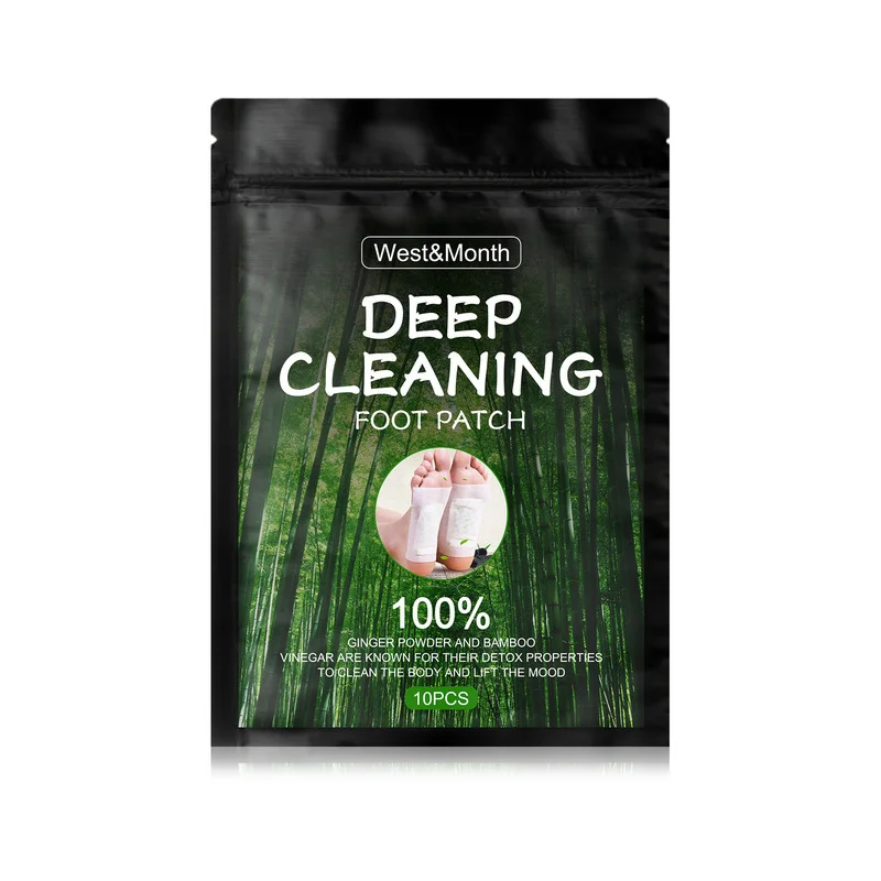 

10 шт., пластыри для ног с бамбуковым углем