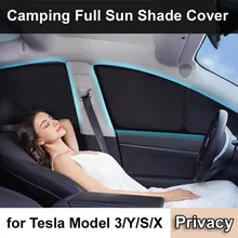 For Tesla Model Y 3 X S Sun Shade Front Rear Side Window Sunshade Windshield Sun Visor Outdoor Camping Car interior Accessories