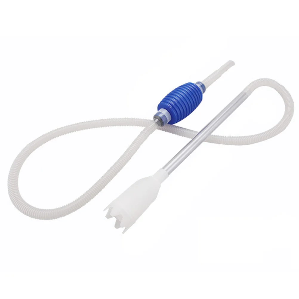 

1.5M Aquarium Tank Cleaner Siphon Pump Gravel Filter Cleaner (White)