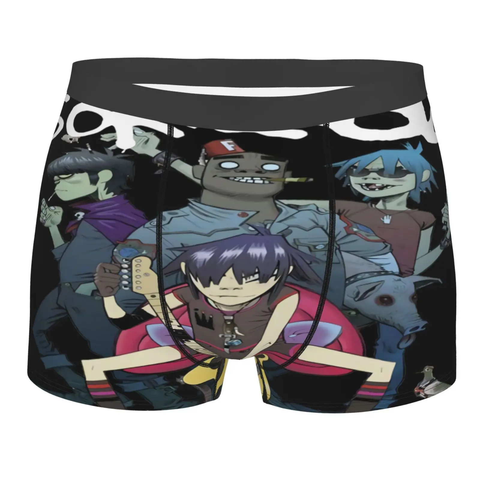 

1Gorillaz3 Alternative Band Reprint Boxer Briefs Fancy Underwear Sexy Underwear Men For Men Pocket Men Luxury For Men Teen Boy