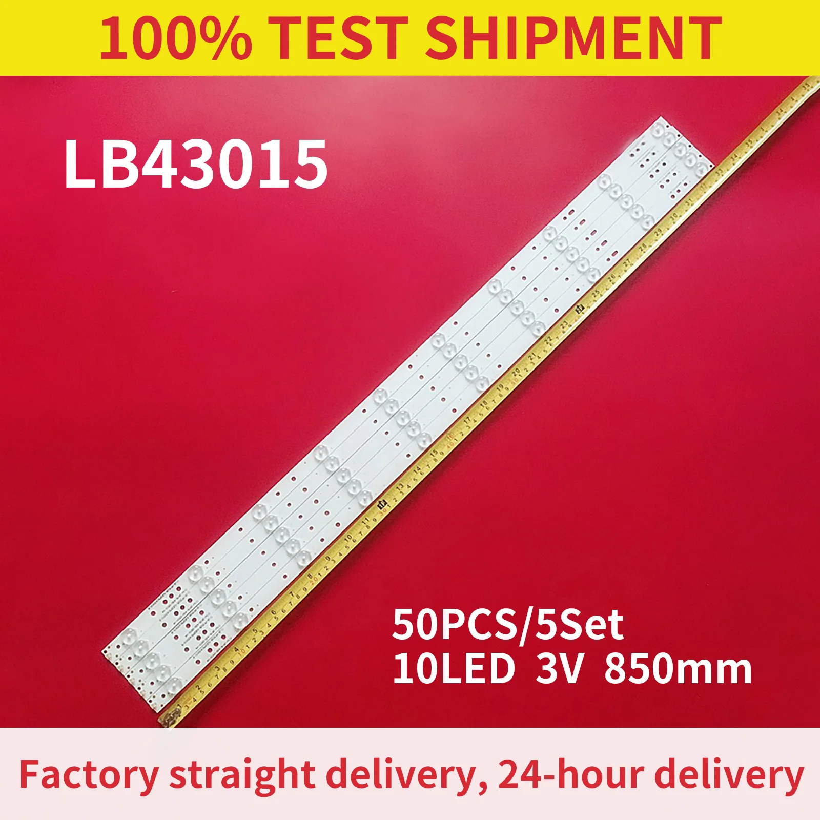 

50 шт./5 комплектов светодиодная лента для подсветки для LB43015 LB43101 43pfg5000 43PFG5100 L42F220B L42P60BD Le43d1452 Le43s5760 Le43d1442 le43s5970