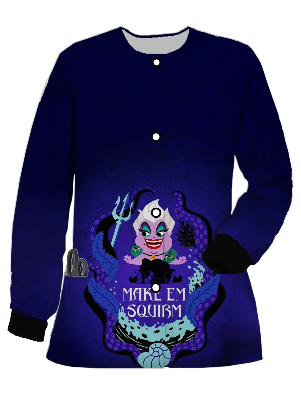 Новая Женская рабочая одежда Disney матовая куртка с длинным рукавом и круглым