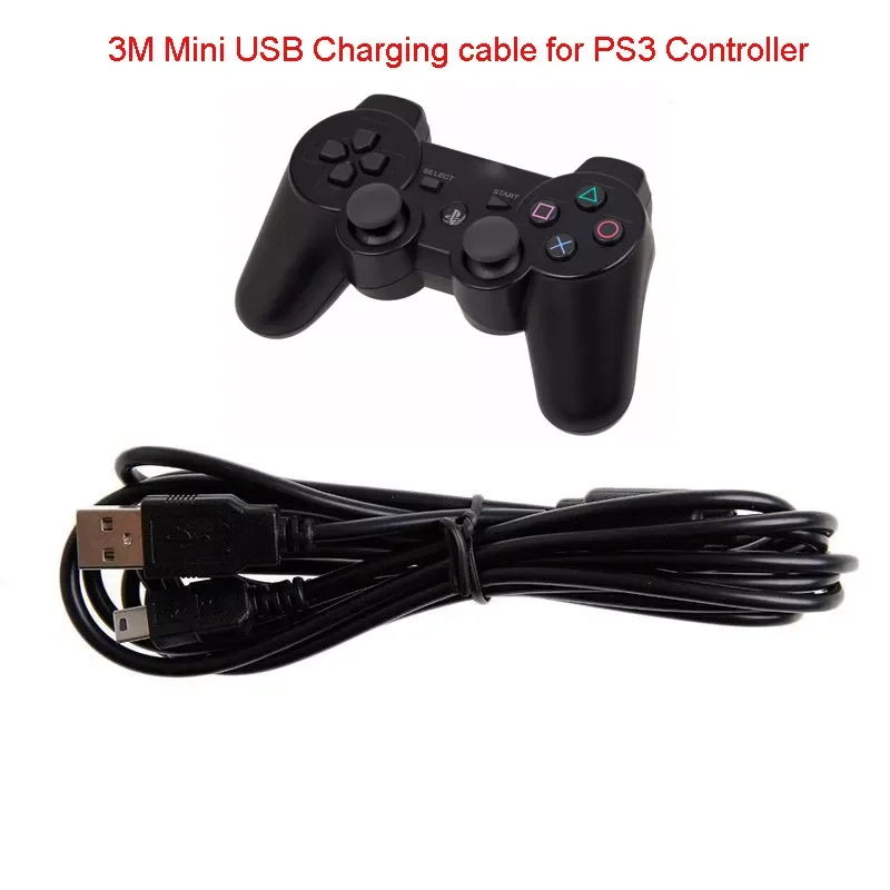 New in 10ft Multi Controller USB Charger Charging Cable Cord For Playstation 3 for PS3 nintendo switch ps5 nintendo switch acces