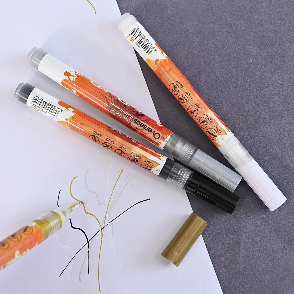 

Nail Art Drawing Graffiti Pen Waterproof Painting Liner Brush DIY 3D Abstract Lines Fine Details Flower Pattern Manicure Tools #
