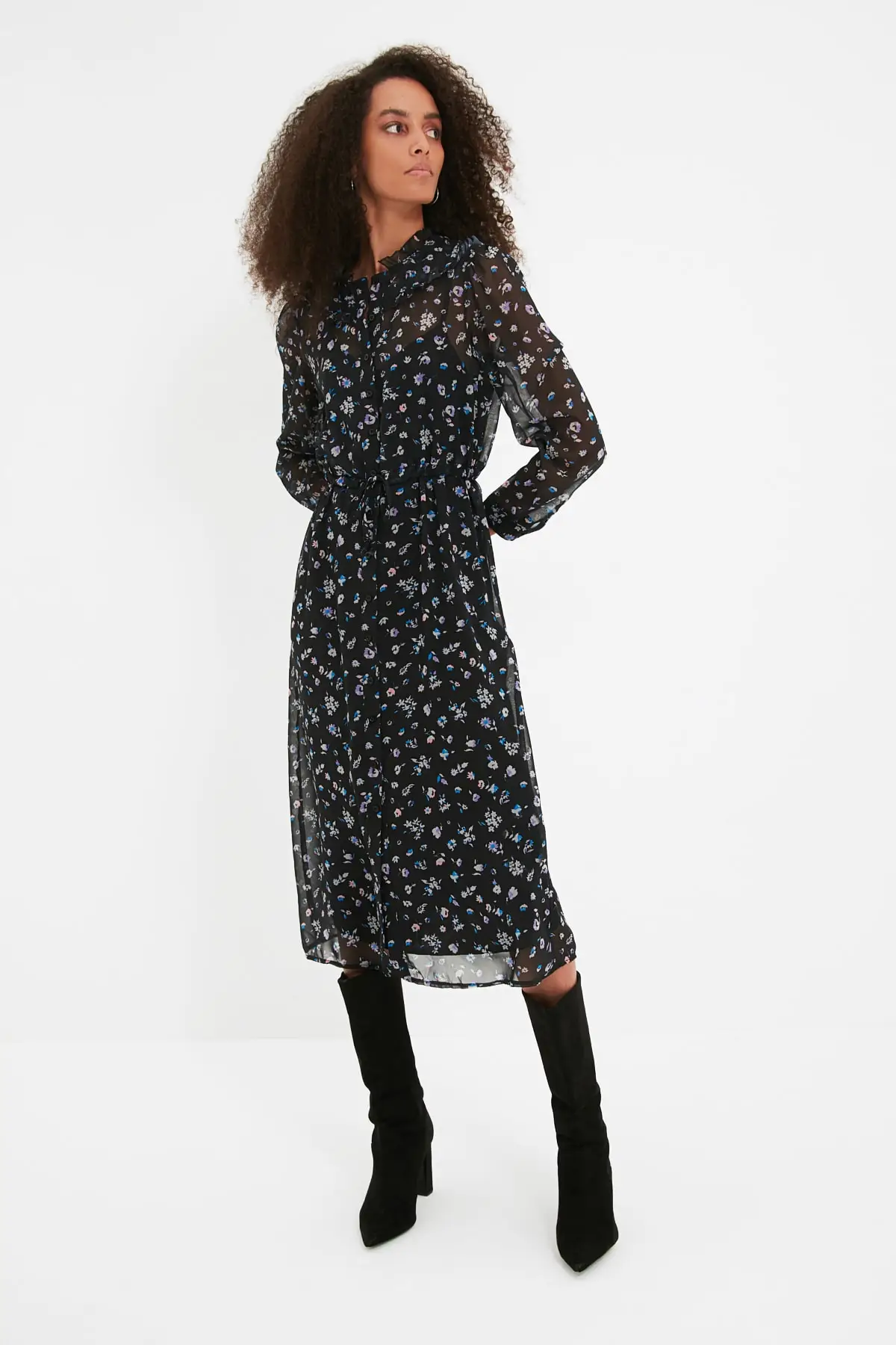 

Trendyol Patterned Shirt Dress TWOAW22EL1102