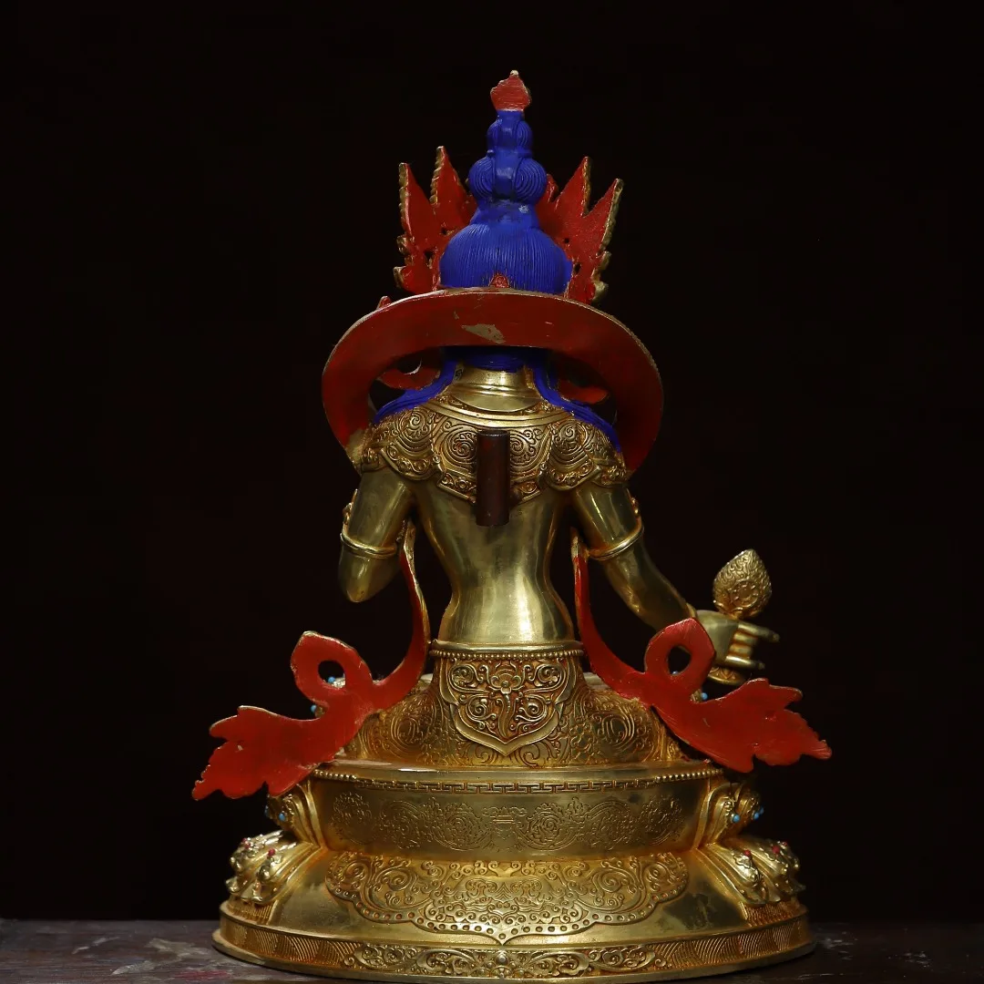 Домашнее поклонение религиозной бронзы позолоченная окрашенная золотом [Тара]