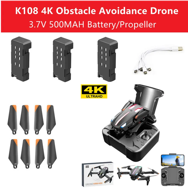 

Аккумулятор/контроллер/Пропеллер для квадрокоптера K108 4K, 3,7 в, 500 мАч