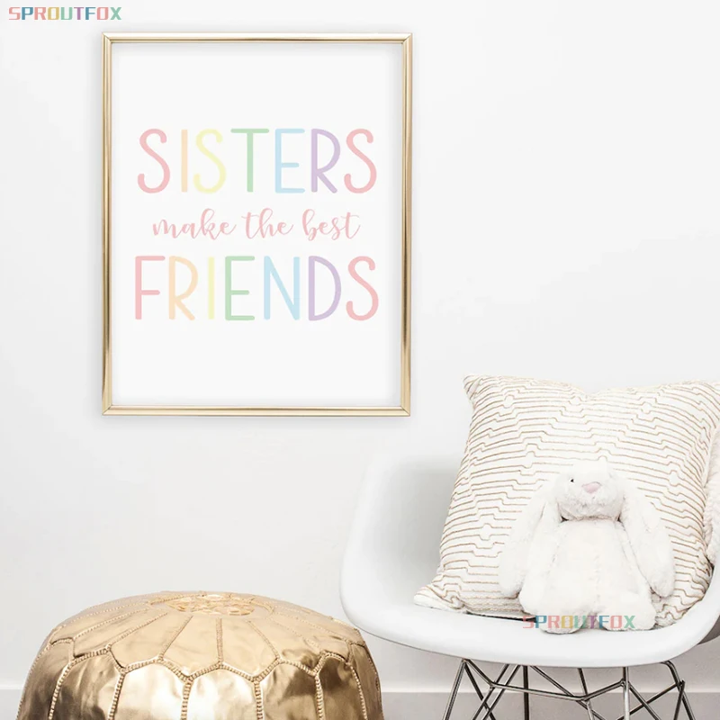 Скандинавская Акварельная большая Радужная настенная Картина на холсте