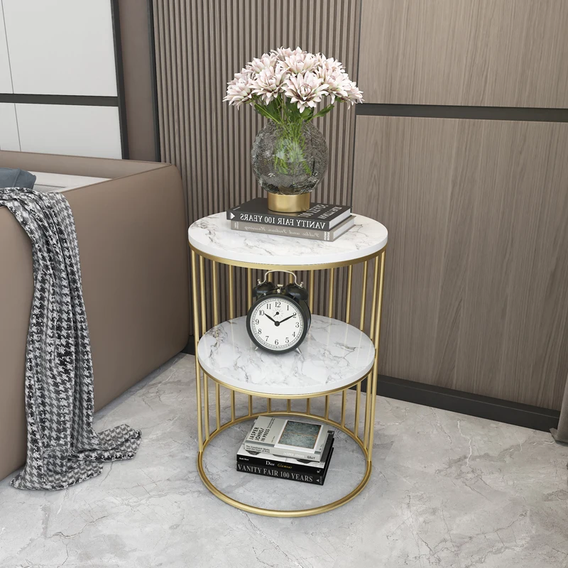 

Bedroom Cabinets Nightstand Small Circular Bedside Table Gold Nightstand Modern Nordic Tables De Nuit Bedroom Furniture WK50NS