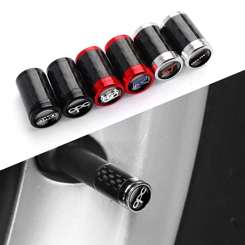 

4Pcs Carbon Fiber Car Emblem Wheel Tire Valve Stem Air Cap For BMW M3 M5 E28 E30 E34 E36 E39 E46 E53 E60 E62 E90 E91 X1 X2 X3
