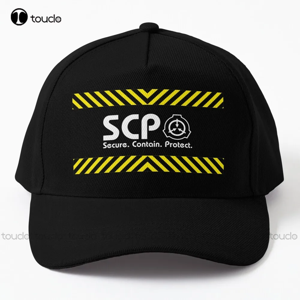 

Scp Foundation Cap Baseball Caps For Men Personalized Custom Unisex Adult Teen Youth Summer Outdoor Caps Street Skateboard Funny