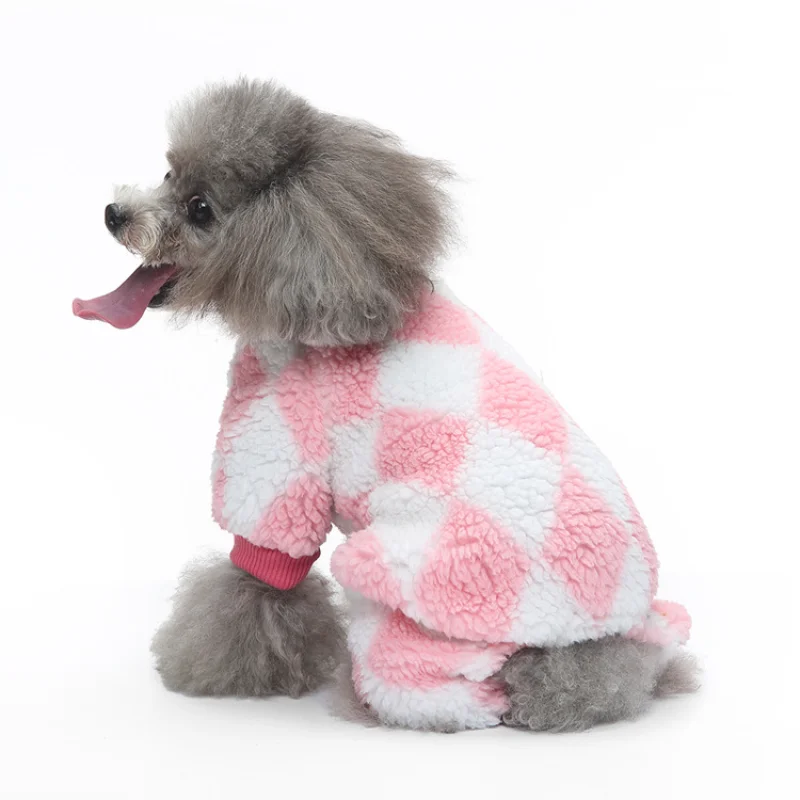 

Pet Winter Clothes for Dogs Jumpsuit Pajamas Dog Homewear Suit for Teddy Yorkie Chihuahua Warm Costumes Cat Puppy Pets Clothing