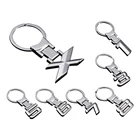 Брелок для ключей автомобиля, кольцо для ключей с номером и эмблемой из цинкового сплава, 3D Стайлинг X 1 3 5 6 7 8