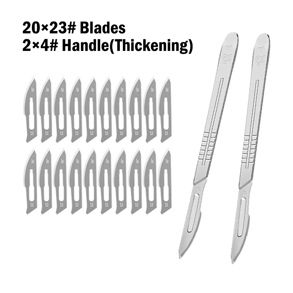 

20 Pcs 11# 23# Carving Blades W/ 3# 4# Handle Non-Slip Engraving Knife For Craft DIY Cutter Sharping Tools Hand Carving Tools
