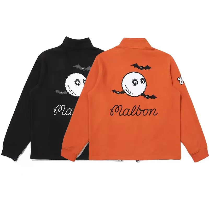 

Golf Clothing Men's Sweater Half Zipper Stand Collar Coat Autumn Winter Men's Jacket Fashion Golf Top Sports Clothing