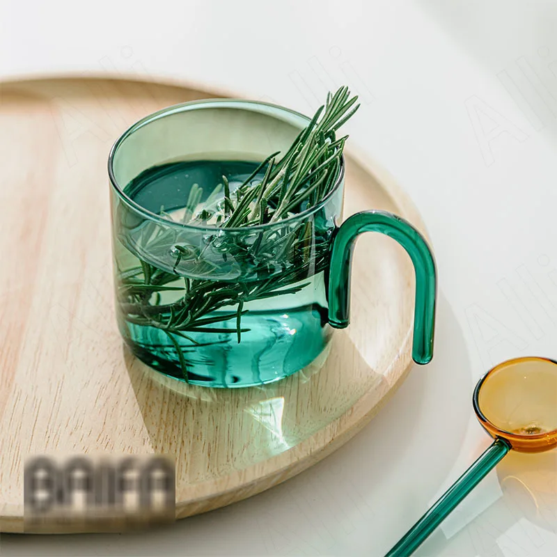 

Европейская стеклянная кружка, креативные чашки для послеобеденного чая, кофе, стаканы для гостиной, настольные чашки для завтрака и молока, Современное украшение для дома