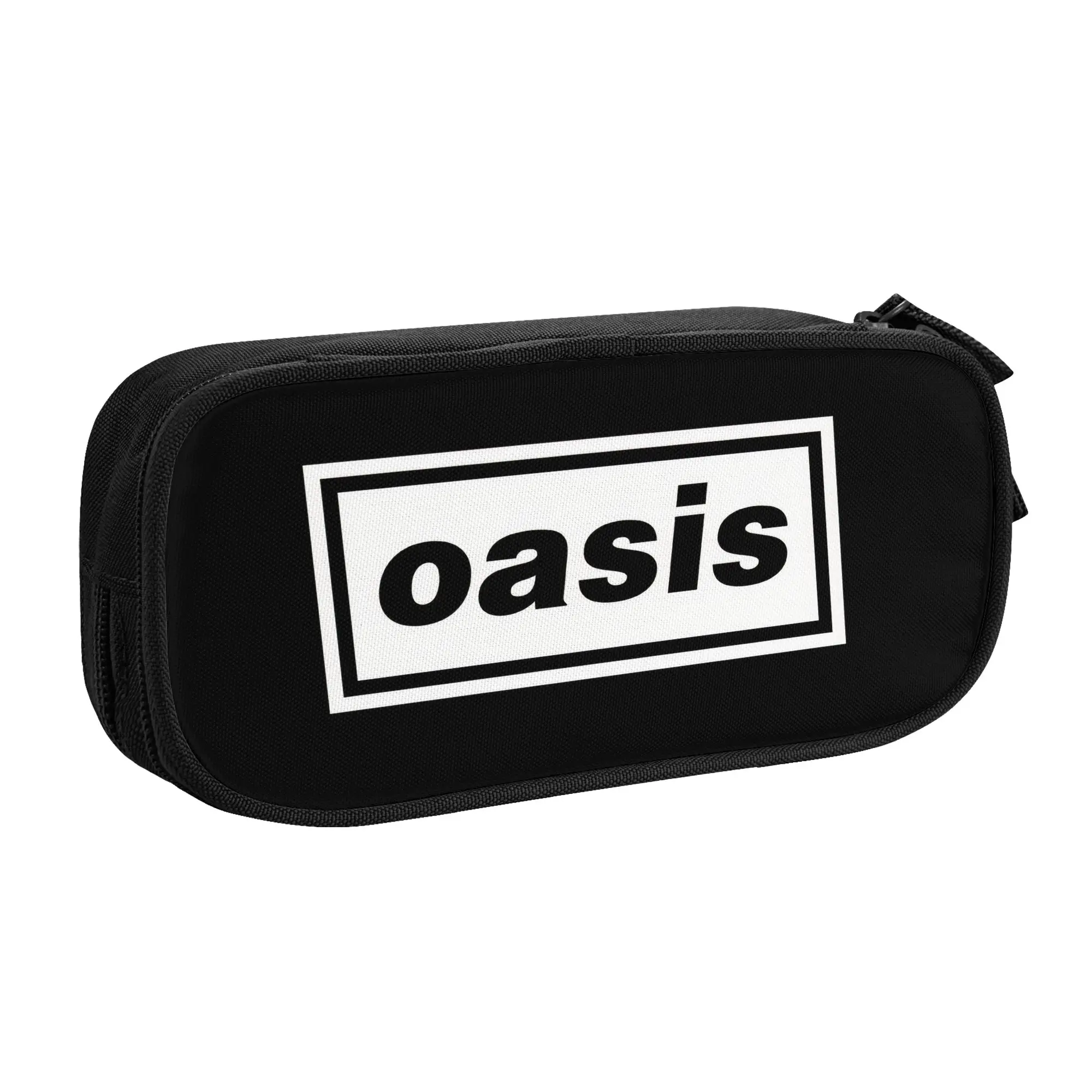 Фото Пенал для мальчиков и девочек British Music Definitely Maybe O-Oasis, большая сумка-коробка для ручек, школьные принадлежности №1