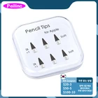 Peilinc карандаши для Apple Pencil 1st  2nd Logitech Crayon, 2B мягкий двухслойный карандаш для iPad, белый и черный перо стилуса