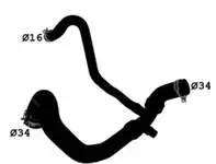 

Store code: 9676673680 for radiator water outlet hose