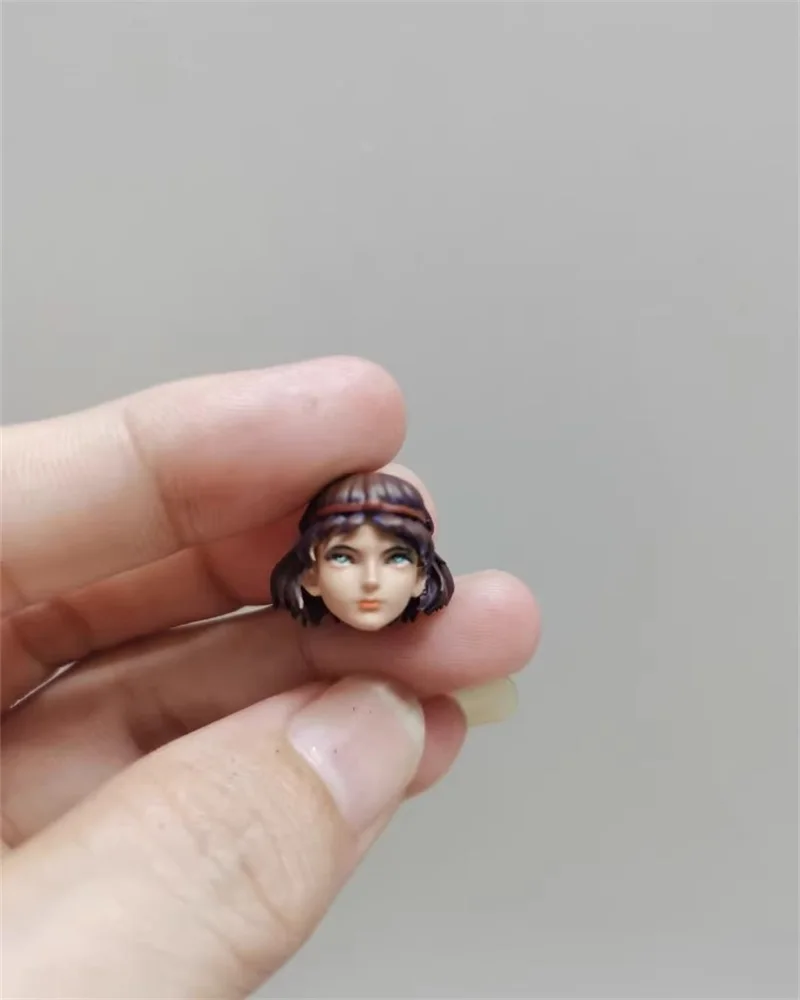 1/18 женщина-солдат мультфильм голова принцессы резьба скульптура модель