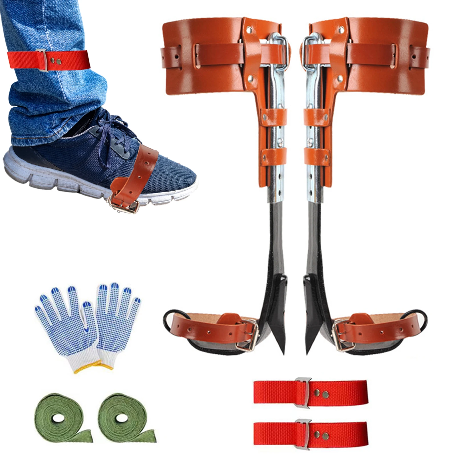 

Tree Climbing Gear Tree Climbing S For Shoes Boots Safe And Durable Stainless Steel Tree-Climbing Special Tools Adjustable Tree